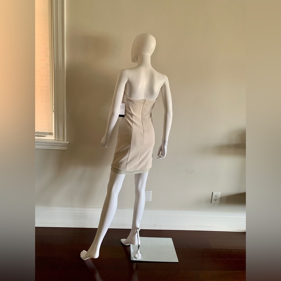 NWT Marciano Lilyana Strapless Crystal Dress in Cream - Picture 3 of 11